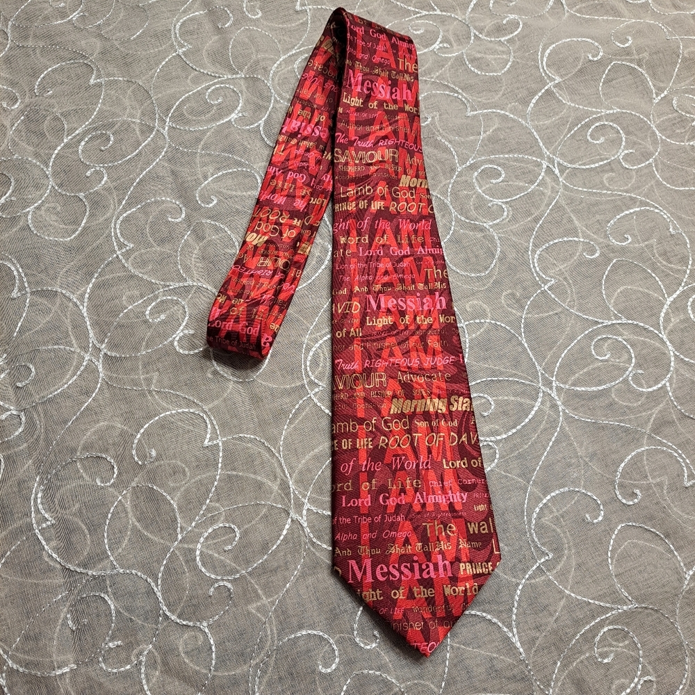 Steven Harris (Ties Of Faith) Red ' I AM' Tie